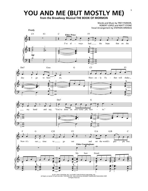 you and me but mostly me sheet music free
